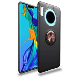 INF Huawei Mate 30 -kuori, rengaspidike metalli / TPU musta / rosé