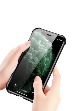 IPhone XS Max -puhelimen kansi kaksipuolisesta karkaisusta lasista - musta