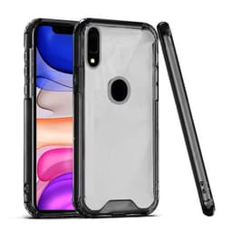Samsung Galaxy M30 / A40S Iskunkestävä akryyli- / TPU-läpinäkyvä / musta kansi