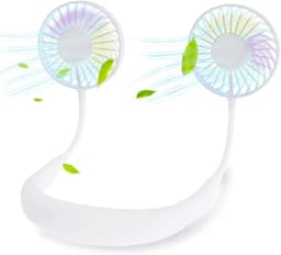 Hängande fläkt med LED och aromaterapi - vit