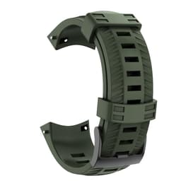 Armband till Suunto sportwatch modeller 24 mm Silikon militärgrön