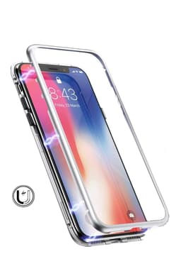 Panssarilasi - karkaistu lasi - iPhone XR - hopea