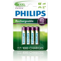 Genopladeligt batteri AAA 950 mAh 4-pack