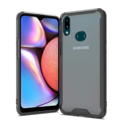 Iskunkestävä Samsung Galaxy A10S - läpinäkyvä / musta