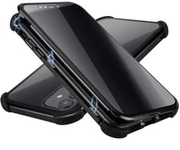 IPhone 11 -puhelimen kansi kaksipuolisesta karkaisusta lasista - musta