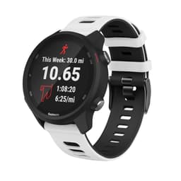 Silikonstropp - Garmin Forerunner 245 med flere - hvit / svart