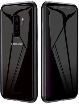 Mobilt deksel i tosidig herdet glass til Samsung Galaxy S9 Plus - svart