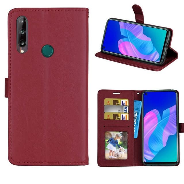 Lompakkokotelo 3-kortti Huawei P40 LiteE (6.39 ")  - ruskea