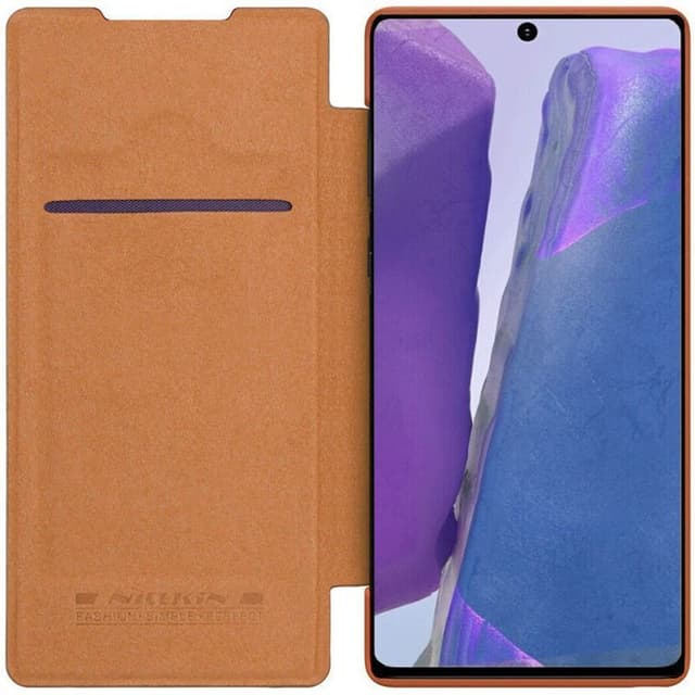 Nillkin Qin Flipdeksel Samsung Galaxy Note 20 Ultra  - brun