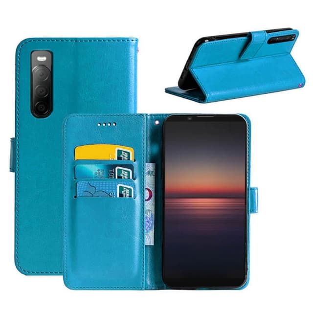 Lommebokdeksel 3-kort Sony Xperia 10 II  - Lyse blå