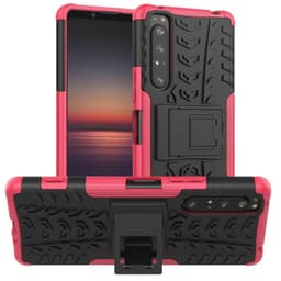 Støtsikker deksel med stativ Sony Xperia 1 II  - Rosa