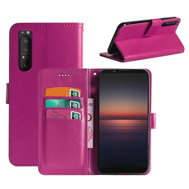 Lommebokdeksel 3-kort Sony Xperia 1 II  - Rosa