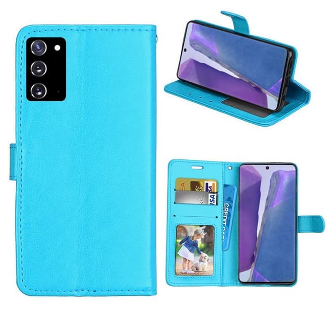 Wallet cover 3-kort Samsung Galaxy Note 20  - Lyseblå