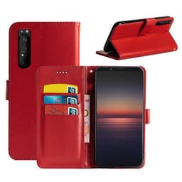 Lompakkokotelo 3-kortti Sony Xperia 1 II  - punainen