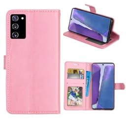 Mobil lommebok 3-kort Samsung Galaxy Note 20  - lyserosa