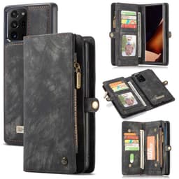 Multiplånbok CaseMe 11-kort Samsung Galaxy Note 20 Ultra  - Svart/Gr�
