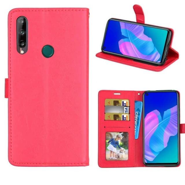 Mobilplånbok 3-kort Huawei P40 LiteE (6.39")  - Röd