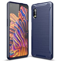 Borstat silikon skal Samsung Galaxy Xcover Pro  - Blå