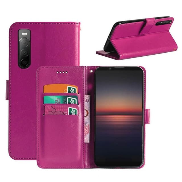 Lommebokdeksel 3-kort Sony Xperia 10 II  - Rosa
