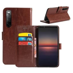 Wallet Cover 3-kort Sony Xperia 10 II  - brun