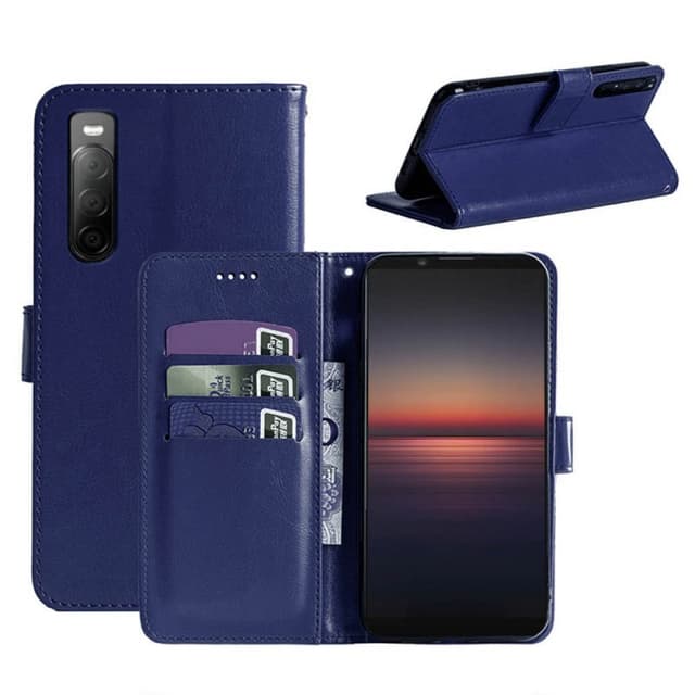 Wallet Cover 3-kort Sony Xperia 10 II  - mørk