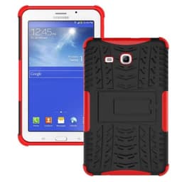 Stødfast shell med stativ Samsung Galaxy Tab 3 Lite 7.0 "T110  - rød