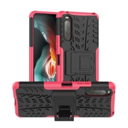 Iskunkestävä Suojakuori kotelo jalustalla Sony Xperia 10 II  - pinkk