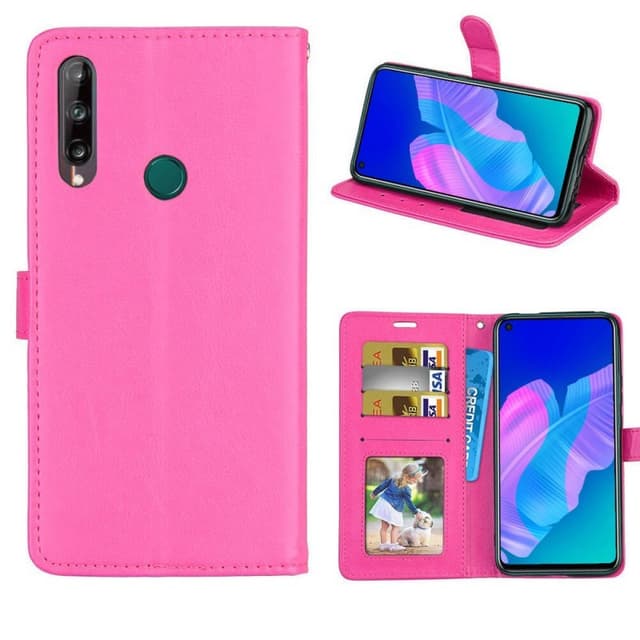 Mobil tegnebog 3-kort Huawei P40 LiteE (6,39 ")  - lyserød