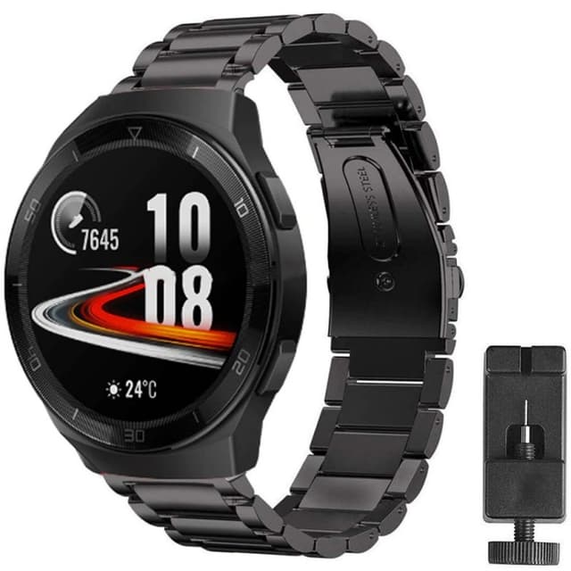 Huawei Watch GT2e rustfrit stål armbånd - sort