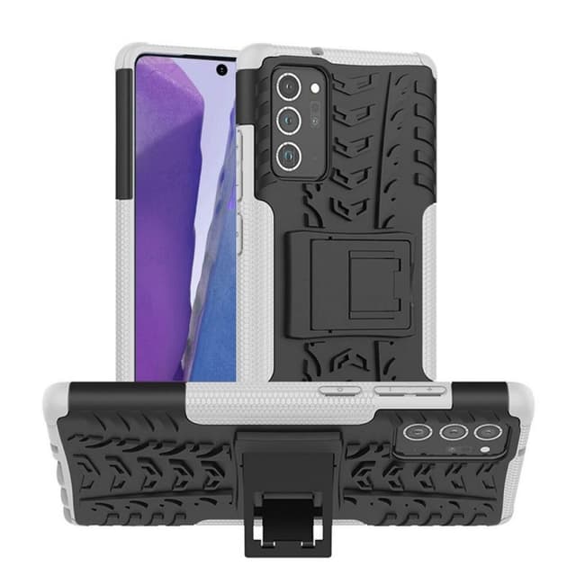 Stødbestandigt cover med stativ Samsung Galaxy Note 20 Ultra  - hvid
