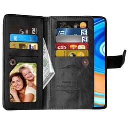 Dobbeltflip Flexi 9-kort Xiaomi Redmi Note 9 Pro  - Svart