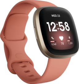 Fitbit Versa 3 smartwatch (pink clay/soft gold aluminium)