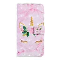Samsung Galaxy S10 Plånboksfodral - Unicorn with Flower