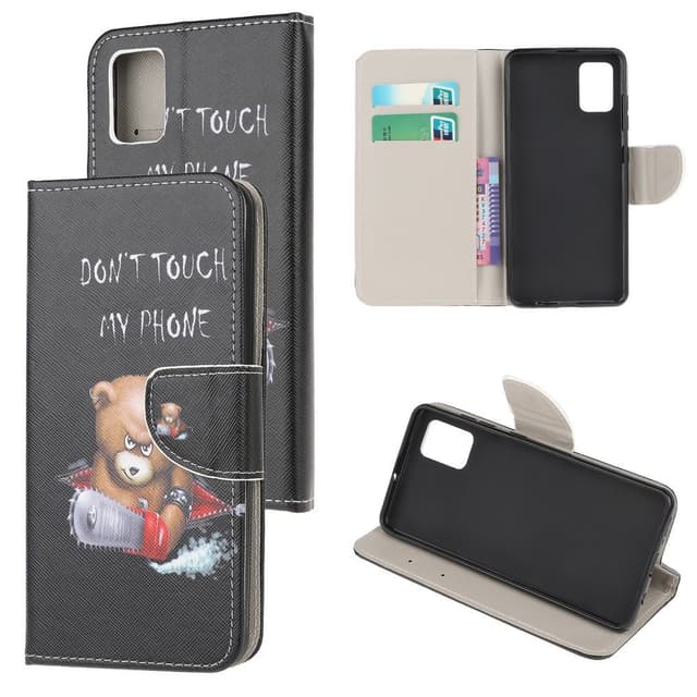 Til Samsung Galaxy A71 tegnebogstativ - Angry Bear