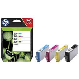 HP blekkpatroner 364 XL Combo Cyan Magenta Gul Sort