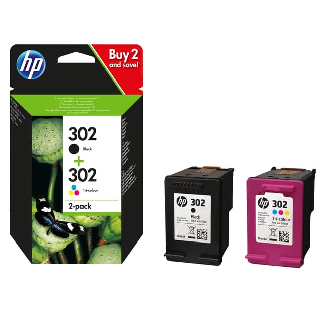bläckpatroner 302 2-pack Cyan Magenta Gul