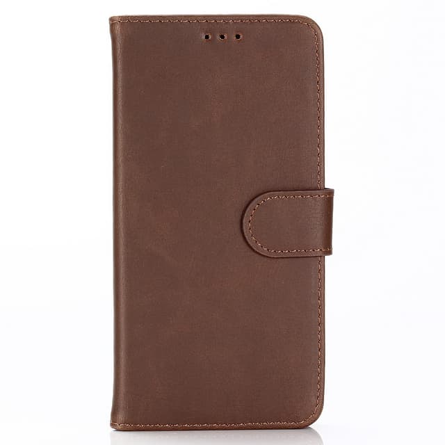 iPhone XS Max Retro Plånboksfodral / Fodral - Coffee