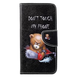 Lompakkokotelo Huawei P30 Lite - Angry Bear