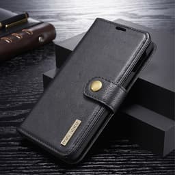 DG.MING Samsung Galaxy S10e Split Läder Plånboksfodral - Svart