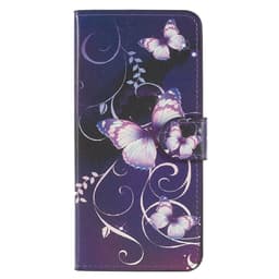 Huawei P Smart Plånbokfodral - Purple Butterflies