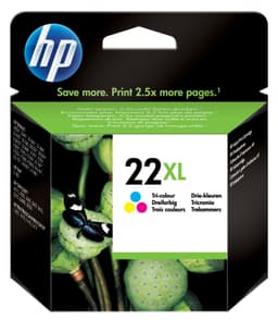 HP blækpatron 22XL Cyan Magenta Gul