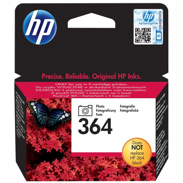 HP Bläckpatron 364  Svart