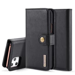 DG.MING iPhone 11 Pro Max Split Läder Plånboksfodral - Svart
