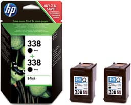 HP 338 mustekasetti (musta, 2 kpl)