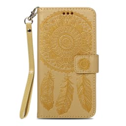 Till iPhone XS Max Plånboksfodral - Dream Catcher - Gul