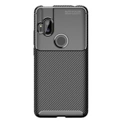 Motorola One Hyper Karbon fiber Skal - Svart