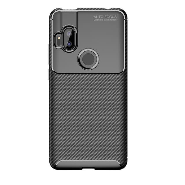 Motorola One Hyper Karbon fiber Skal - Svart