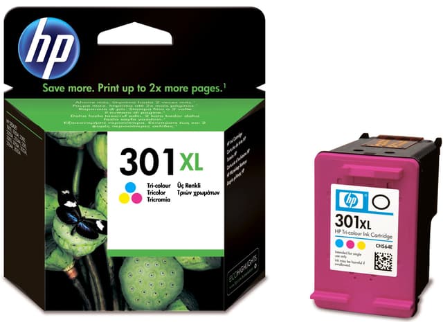 HP blekkpatron 301XL Cyan Magenta Gul