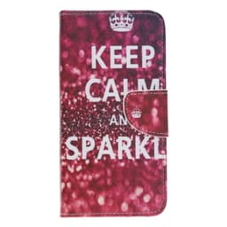 Samsung Galaxy A40 Plånboksfodral - Keep Calm and Sparkle