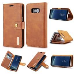 DG.MING Samsung Galaxy S8 Plus Split Läder Plånboksfodral - Brun